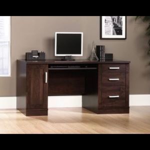 Executive Brown Wood Desk